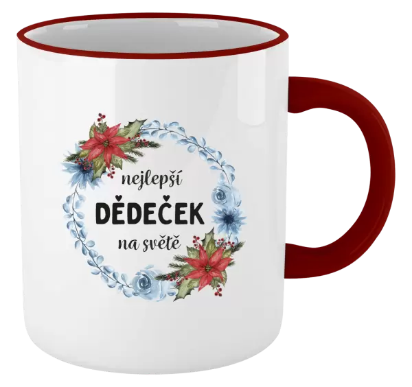 Hrnek Nejlepší dědeček na světě, věneček