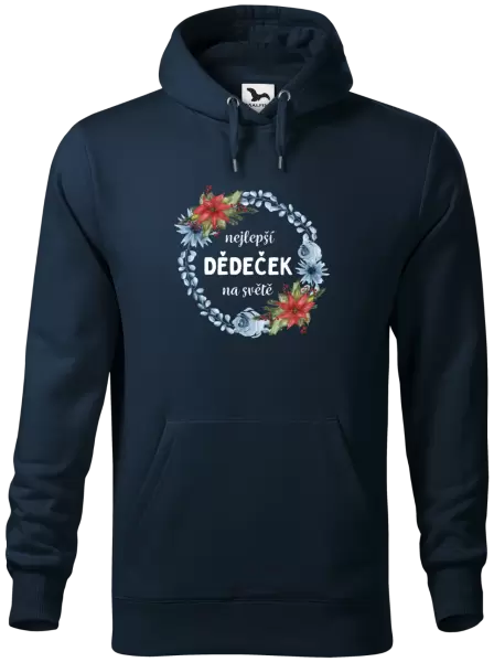 Pánská mikina Nejlepší dědeček na světě, věneček