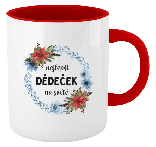 Hrnek Nejlepší dědeček na světě, věneček