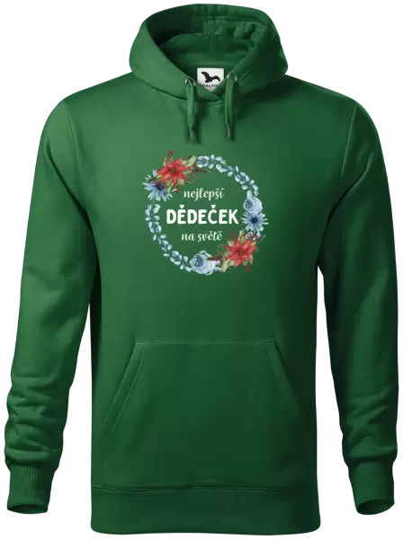 Pánská mikina Nejlepší dědeček na světě, věneček