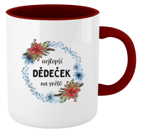 Hrnek Nejlepší dědeček na světě, věneček