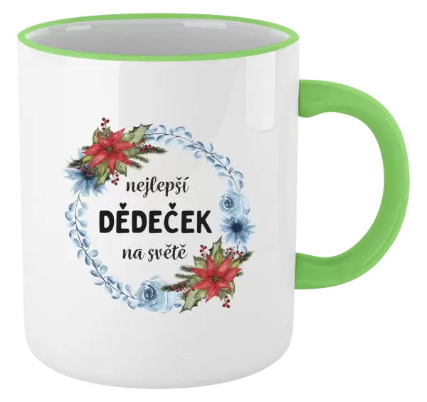 Hrnek Nejlepší dědeček na světě, věneček