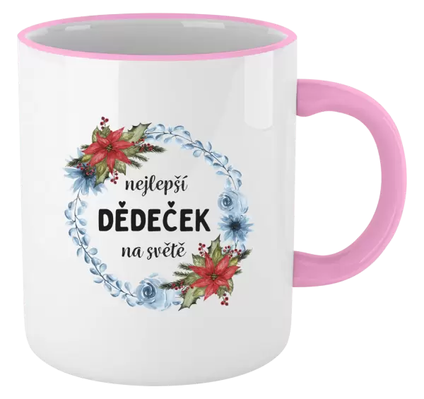 Hrnek Nejlepší dědeček na světě, věneček