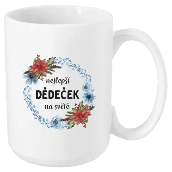 Hrnek Nejlepší dědeček na světě, věneček