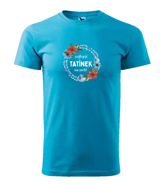Pánské tričko Nejlepší tatínek na světě, věneček