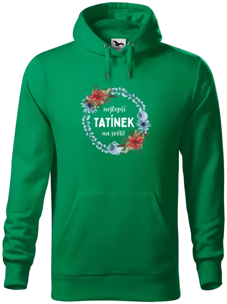 Pánská mikina Nejlepší tatínek na světě, věneček