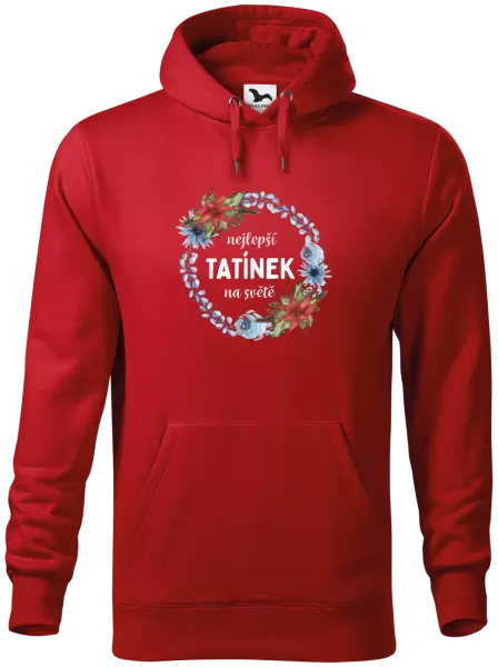 Pánská mikina Nejlepší tatínek na světě, věneček