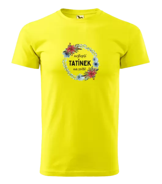 Pánské tričko Nejlepší tatínek na světě, věneček
