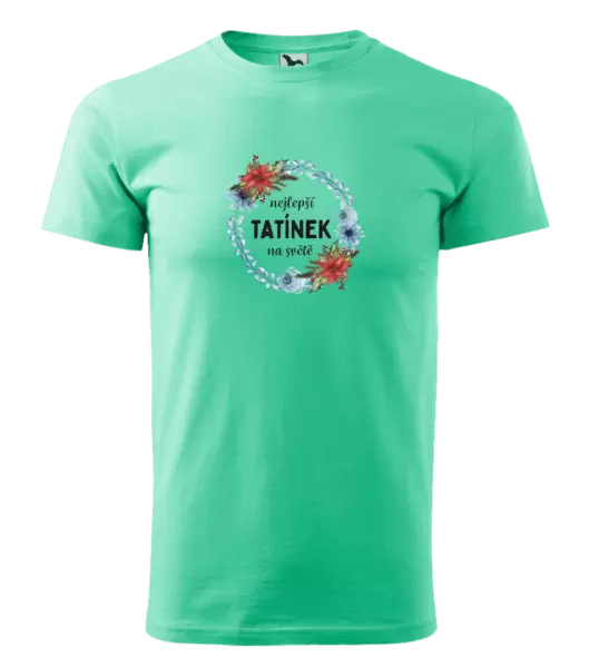 Pánské tričko Nejlepší tatínek na světě, věneček
