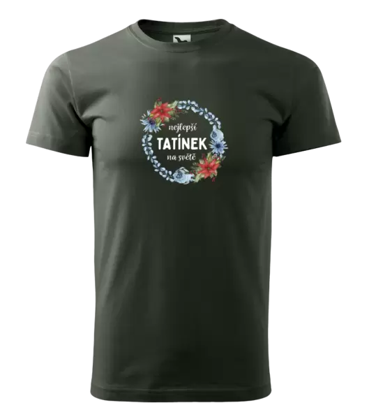 Pánské tričko Nejlepší tatínek na světě, věneček