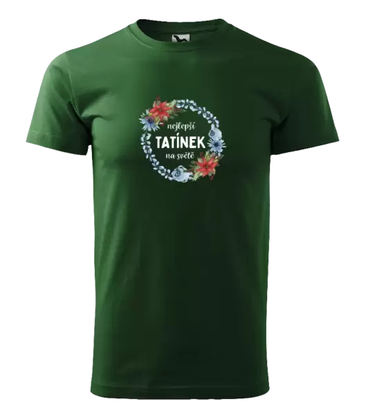 Pánské tričko Nejlepší tatínek na světě, věneček