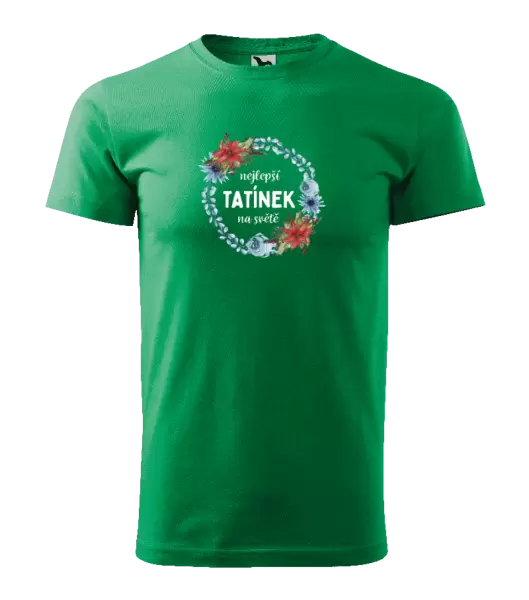 Pánské tričko Nejlepší tatínek na světě, věneček