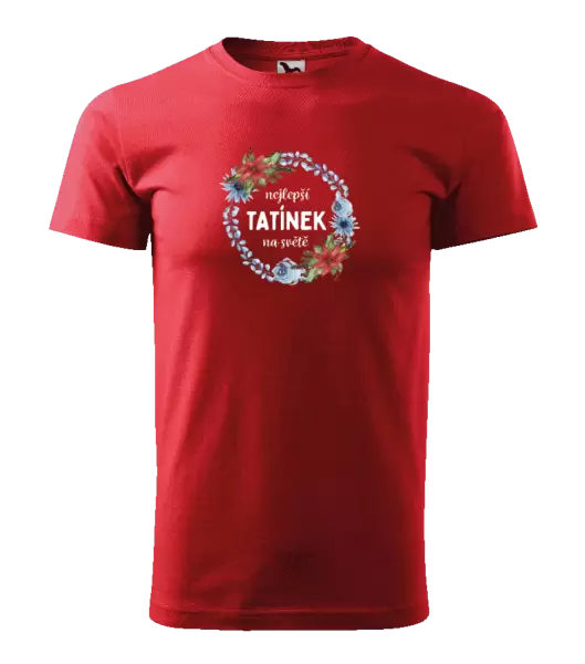 Pánské tričko Nejlepší tatínek na světě, věneček