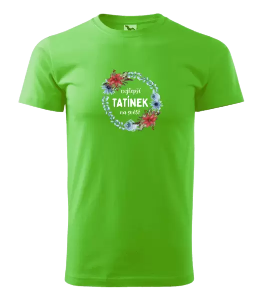 Pánské tričko Nejlepší tatínek na světě, věneček