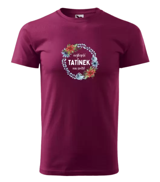 Pánské tričko Nejlepší tatínek na světě, věneček