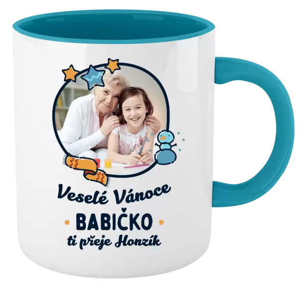 Hrnek Veselé Vánoce babičko s věnováním