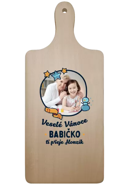Prkénko Veselé Vánoce babičko s věnováním