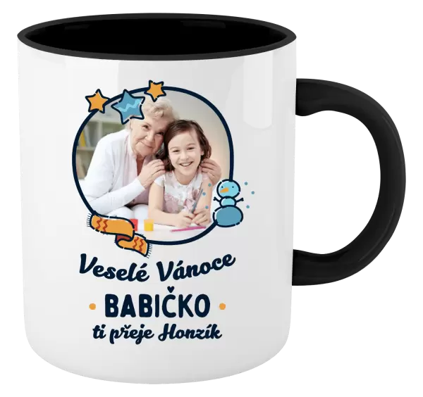 Hrnek Veselé Vánoce babičko s věnováním