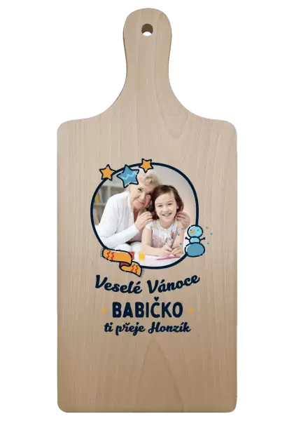 Prkénko Veselé Vánoce babičko s věnováním