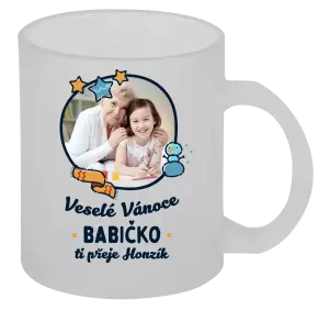 Vánoční hrnek Veselé Vánoce babičko s věnováním