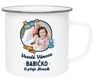 Vánoční plecháček Veselé Vánoce babičko s věnováním