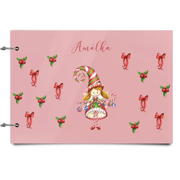 Plexi album se sponami Holčička vlastní jméno