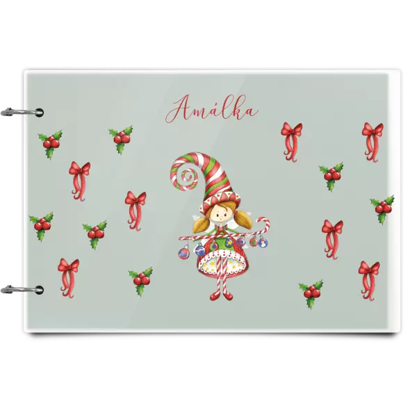 Plexi album se sponami Holčička vlastní jméno