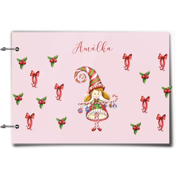 Plexi album se sponami Holčička vlastní jméno