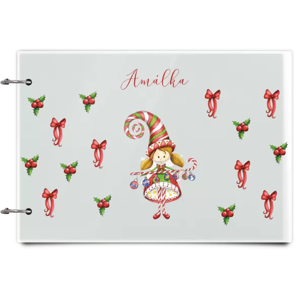 Plexi album se sponami Holčička vlastní jméno