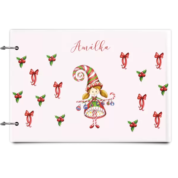 Plexi album se sponami Holčička vlastní jméno