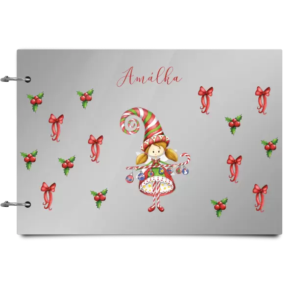 Plexi album se sponami Holčička vlastní jméno