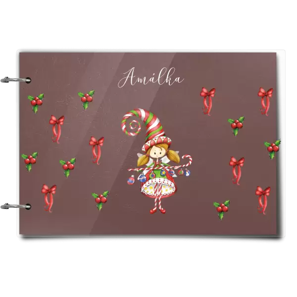 Plexi album se sponami Holčička vlastní jméno