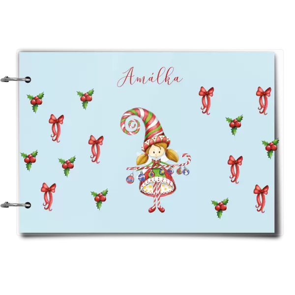 Plexi album se sponami Holčička vlastní jméno