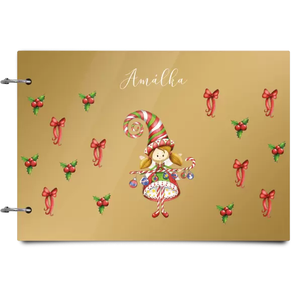 Plexi album se sponami Holčička vlastní jméno