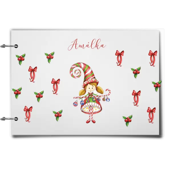 Plexi album se sponami Holčička vlastní jméno