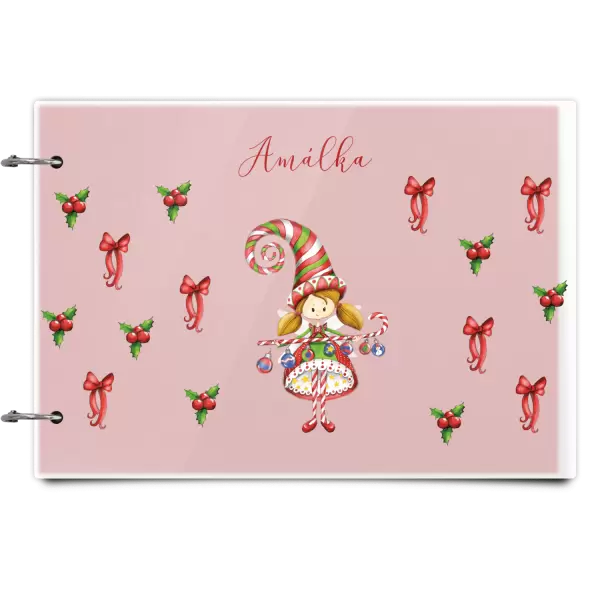 Plexi album se sponami Holčička vlastní jméno