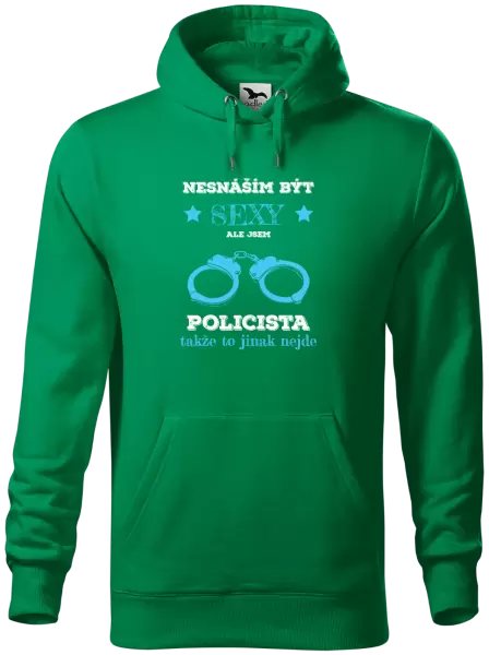 Pánská mikina Nesnáším být sexy, ale jsem policista