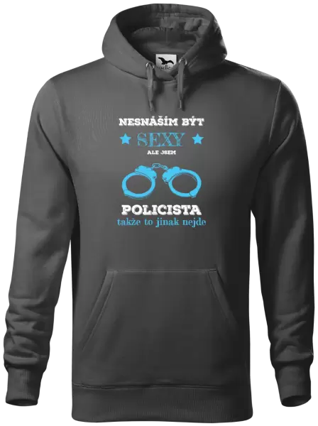 Pánská mikina Nesnáším být sexy, ale jsem policista