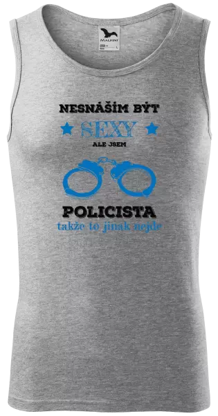 Pánské tílko Nesnáším být sexy, ale jsem policista