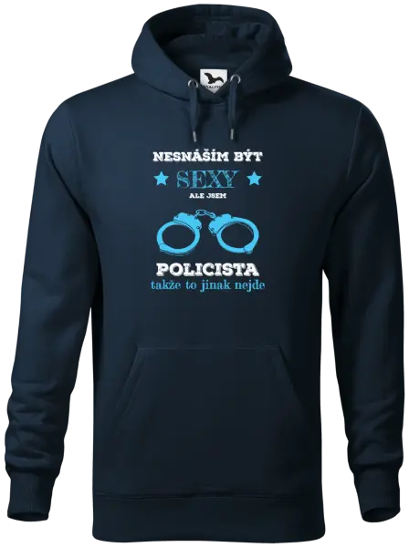 Pánská mikina Nesnáším být sexy, ale jsem policista