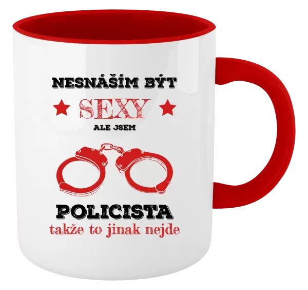 Hrnek Nesnáším být sexy, ale jsem policista