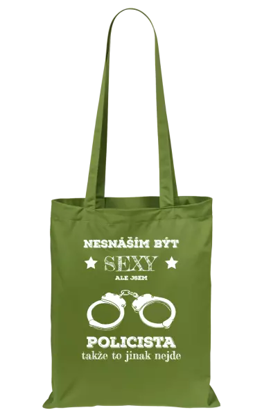 Látková taška Nesnáším být sexy, ale jsem policista