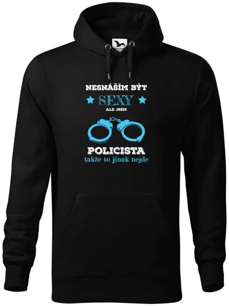 Pánská mikina Nesnáším být sexy, ale jsem policista
