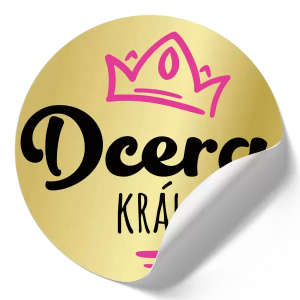 Samolepka Dcera krále