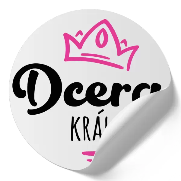 Samolepka Dcera krále