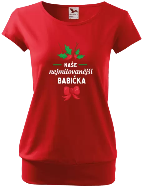 Dámské tričko Nejmilovanější babička