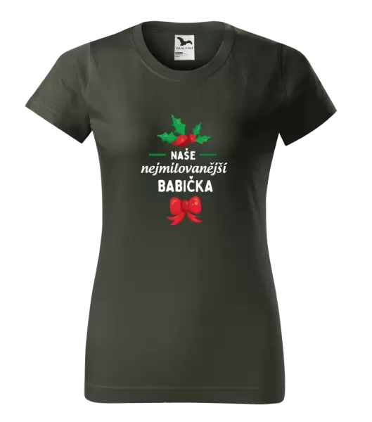 Dámské tričko Nejmilovanější babička