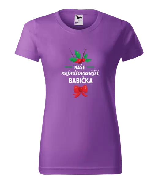 Dámské tričko Nejmilovanější babička