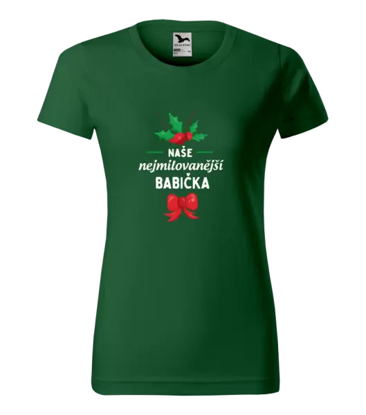 Dámské tričko Nejmilovanější babička
