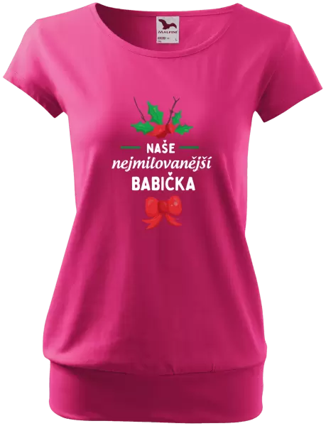 Dámské tričko Nejmilovanější babička